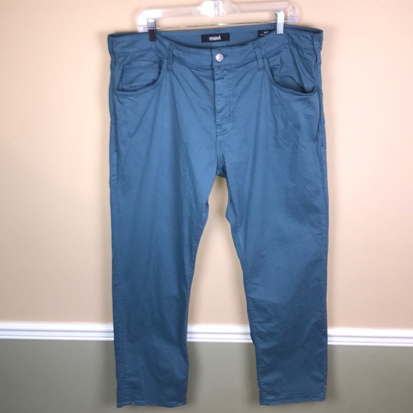 Mavi Men's Matt Relaxed Straight-Leg Jeans - Classic Mid-Rise, British Khaki Twill, 33W X 30L